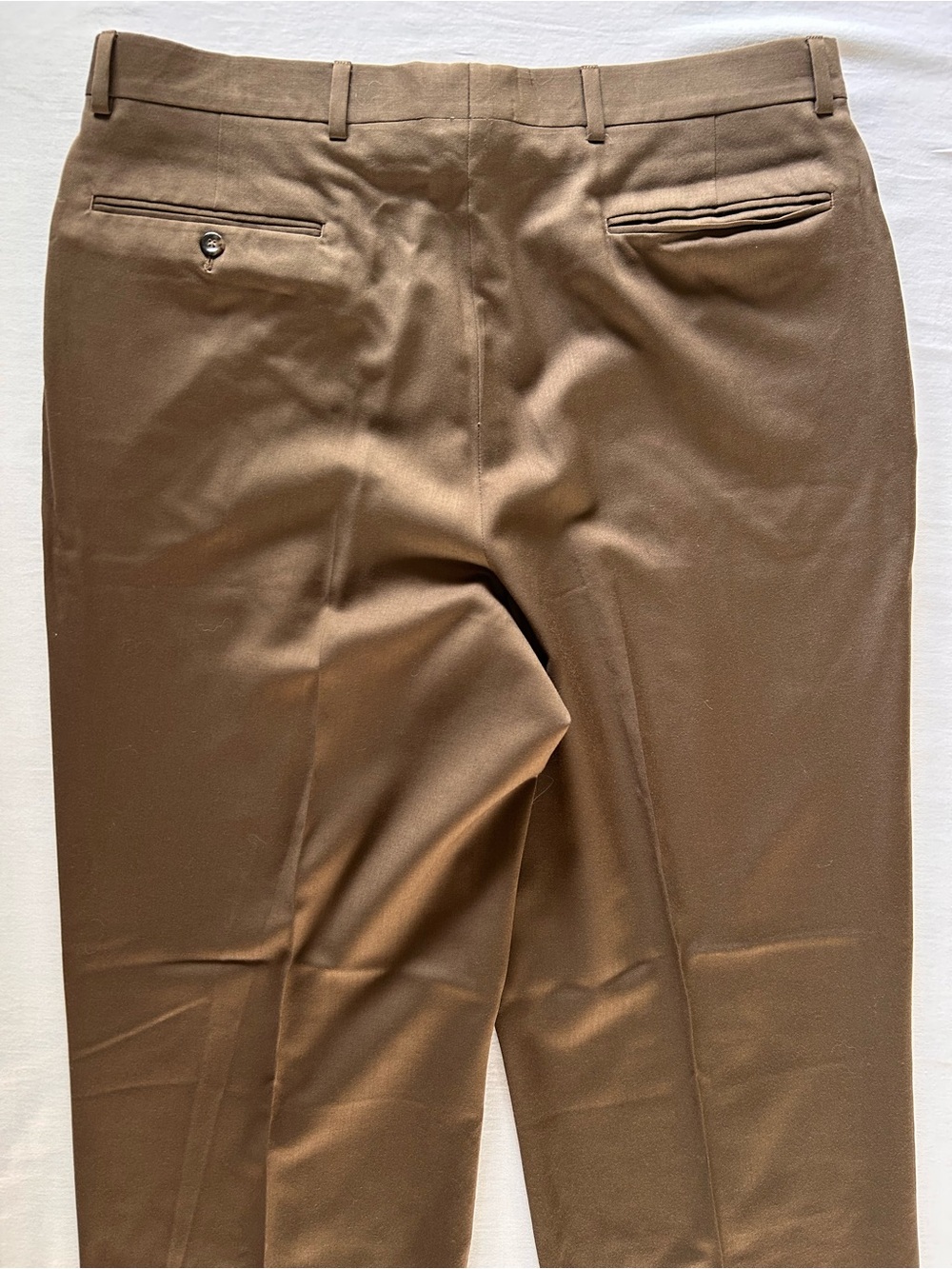 Jos A Bank Executive Brown Dress Pants 36x32 Flat Front Classic - Picture 9 of 9